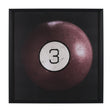 Billiard IV 3 Ball by Chris Dunker a Hand Embelished Textured Framed Art Decograph Print by Mercana at Eve Furniture