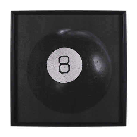 Billiard V 8 Ball by Chris Dunker a Hand Embellished Framed Art Decograph Print by Mercana at Eve Furniture