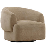 Billie Swivel Chair, Sand by Dovetail at Eve Furniture