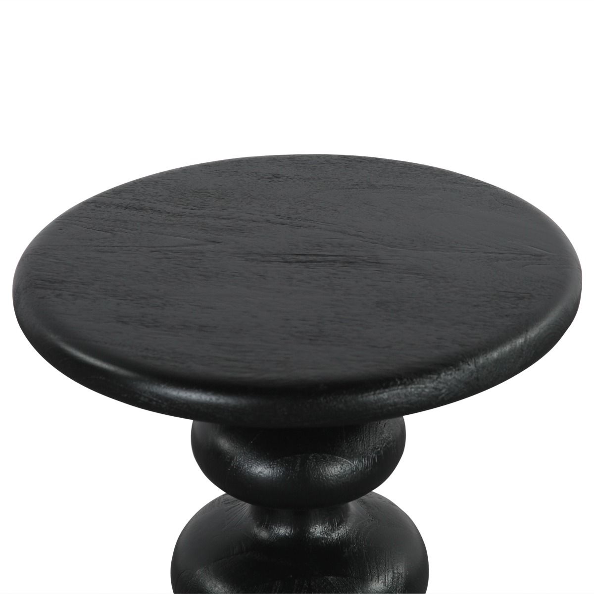 Biloba 18" Side Table in Distressed Black by Home Trends & Design at Eve Furniture