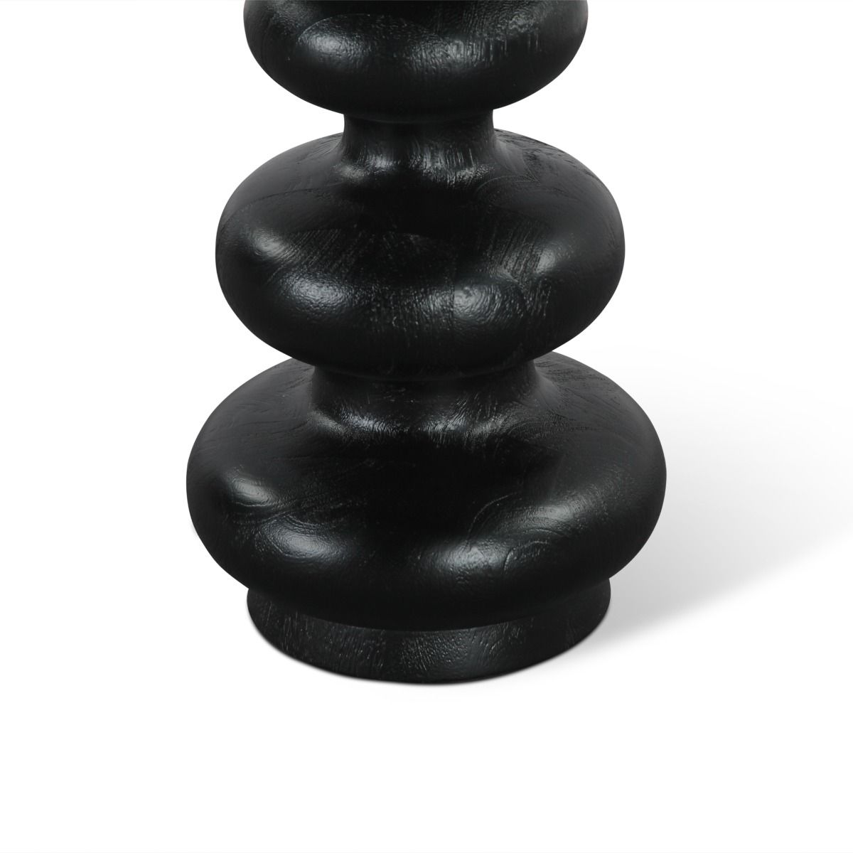 Biloba 18" Side Table in Distressed Black by Home Trends & Design at Eve Furniture