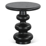 Biloba 18" Side Table in Distressed Black by Home Trends & Design at Eve Furniture