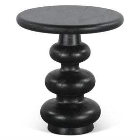 Biloba 18" Side Table in Distressed Black by Home Trends & Design at Eve Furniture