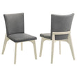 Biloxi Gray Dining Side Chair, Set of 2 by Coaster at Eve Furniture