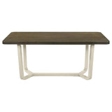 Biloxi Grayish Brown Rectangular Wood Dining Table by Coaster at Eve Furniture