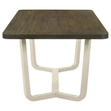Biloxi Grayish Brown Rectangular Wood Dining Table by Coaster at Eve Furniture