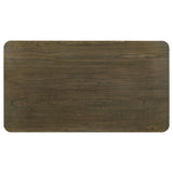 Biloxi Grayish Brown Rectangular Wood Dining Table by Coaster at Eve Furniture