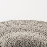 Bina Dark Gray 4 Legged Wool Stool by Mercana at Eve Furniture