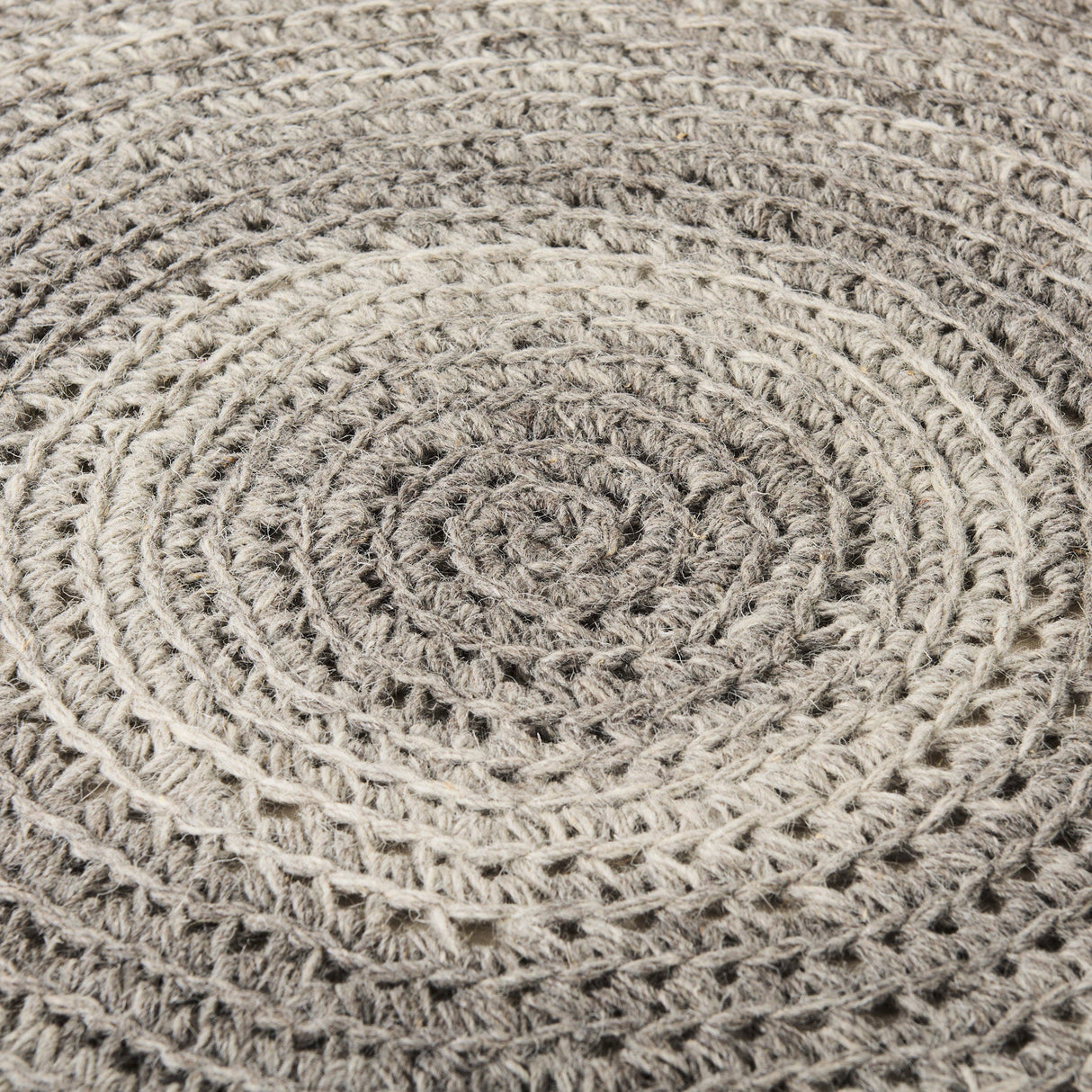 Bina Dark Gray 4 Legged Wool Stool by Mercana at Eve Furniture
