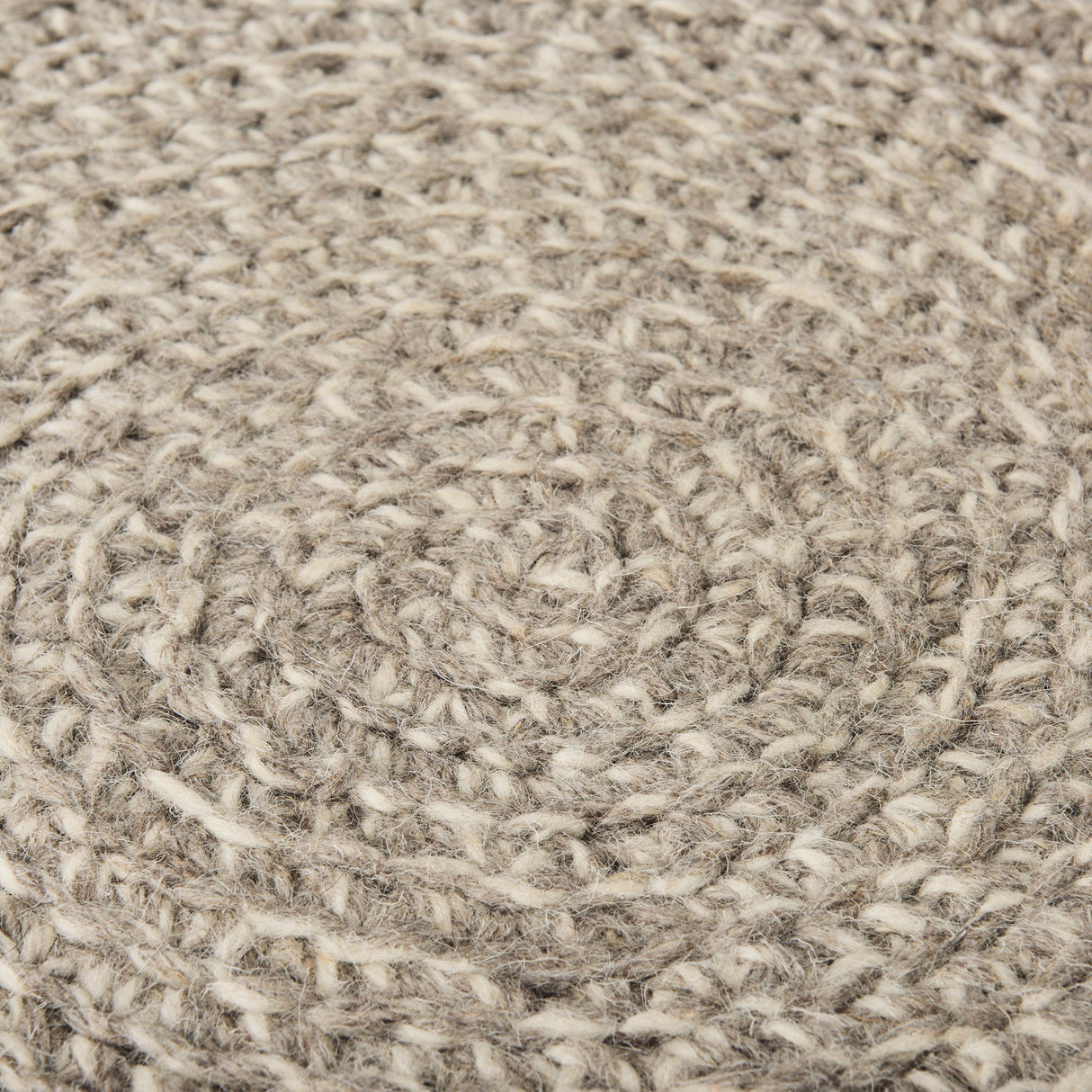 Bina Light Gray 4 Legged Wool Stool by Mercana at Eve Furniture