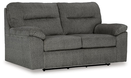Bindura Mineral Glider Loveseat by Ashley at Eve Furniture