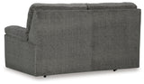 Bindura Mineral Glider Loveseat by Ashley at Eve Furniture