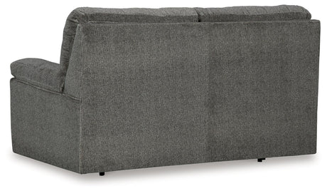 Bindura Mineral Glider Loveseat by Ashley at Eve Furniture