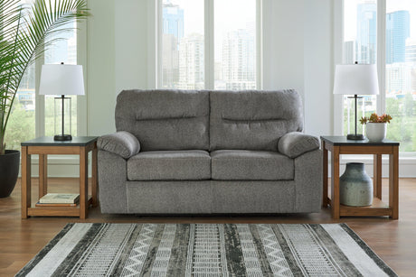 Bindura Mineral Glider Loveseat by Ashley at Eve Furniture