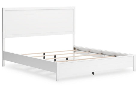 Binterglen White California King Panel Bed by Ashley at Eve Furniture