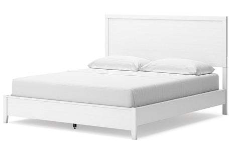 Binterglen White California King Panel Bed by Ashley at Eve Furniture