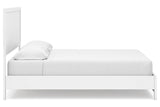 Binterglen White California King Panel Bed by Ashley at Eve Furniture