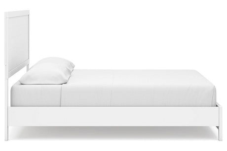 Binterglen White California King Panel Bed by Ashley at Eve Furniture