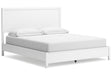 Binterglen White California King Panel Bed by Ashley at Eve Furniture