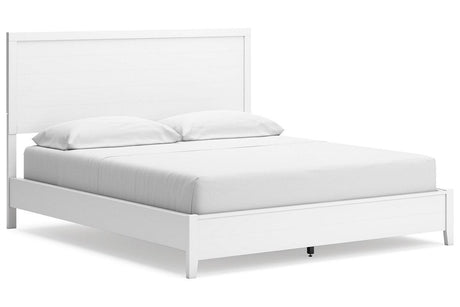 Binterglen White California King Panel Bed by Ashley at Eve Furniture