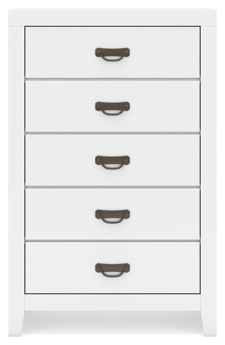 Binterglen White Chest of Drawers by Ashley at Eve Furniture