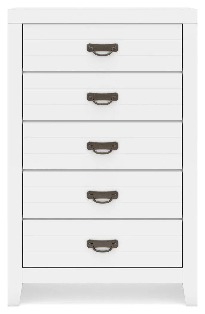 Binterglen White Chest of Drawers by Ashley at Eve Furniture