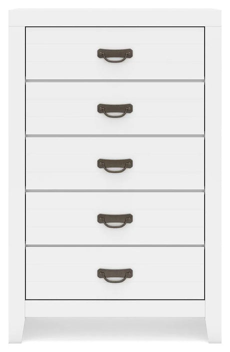 Binterglen White Chest of Drawers by Ashley at Eve Furniture