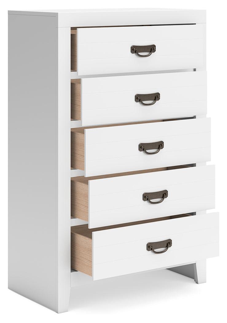 Binterglen White Chest of Drawers by Ashley at Eve Furniture