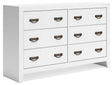 Binterglen White Dresser by Ashley at Eve Furniture