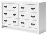 Binterglen White Dresser by Ashley at Eve Furniture