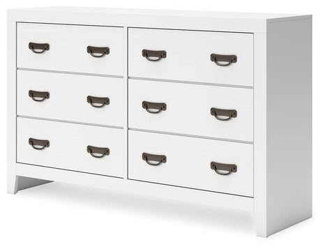 Binterglen White Dresser by Ashley at Eve Furniture