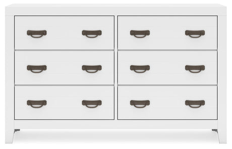 Binterglen White Dresser by Ashley at Eve Furniture