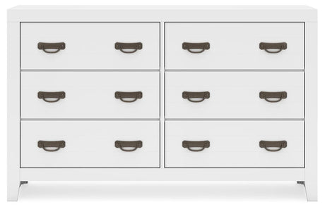 Binterglen White Dresser by Ashley at Eve Furniture