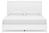 Binterglen White King Panel Bed by Ashley at Eve Furniture