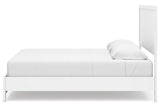 Binterglen White King Panel Bed by Ashley at Eve Furniture