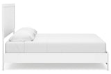 Binterglen White King Panel Bed by Ashley at Eve Furniture