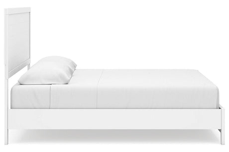 Binterglen White King Panel Bed by Ashley at Eve Furniture