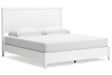 Binterglen White King Panel Bed by Ashley at Eve Furniture