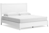 Binterglen White King Panel Bed by Ashley at Eve Furniture