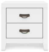 Binterglen White Nightstand by Ashley at Eve Furniture