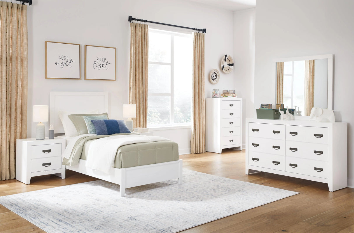 Binterglen White Nightstand by Ashley at Eve Furniture