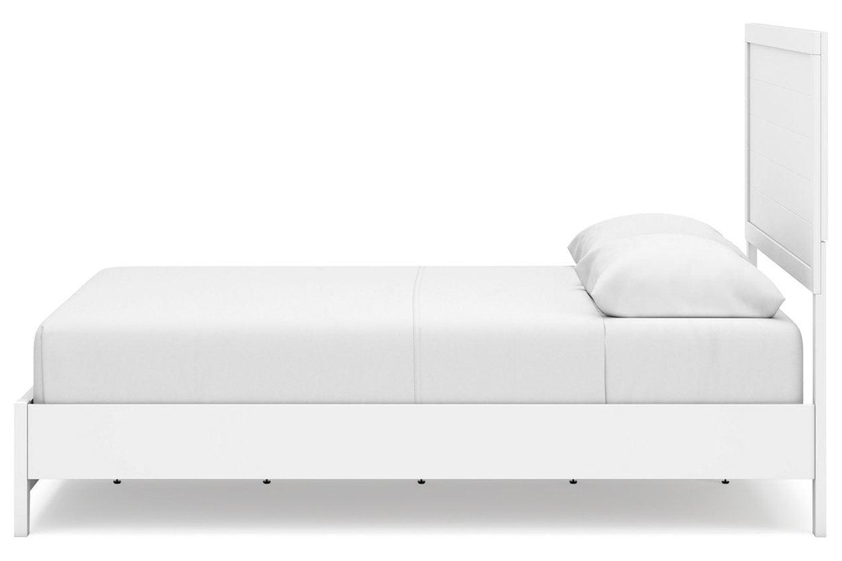 Binterglen White Queen Panel Bed by Ashley at Eve Furniture
