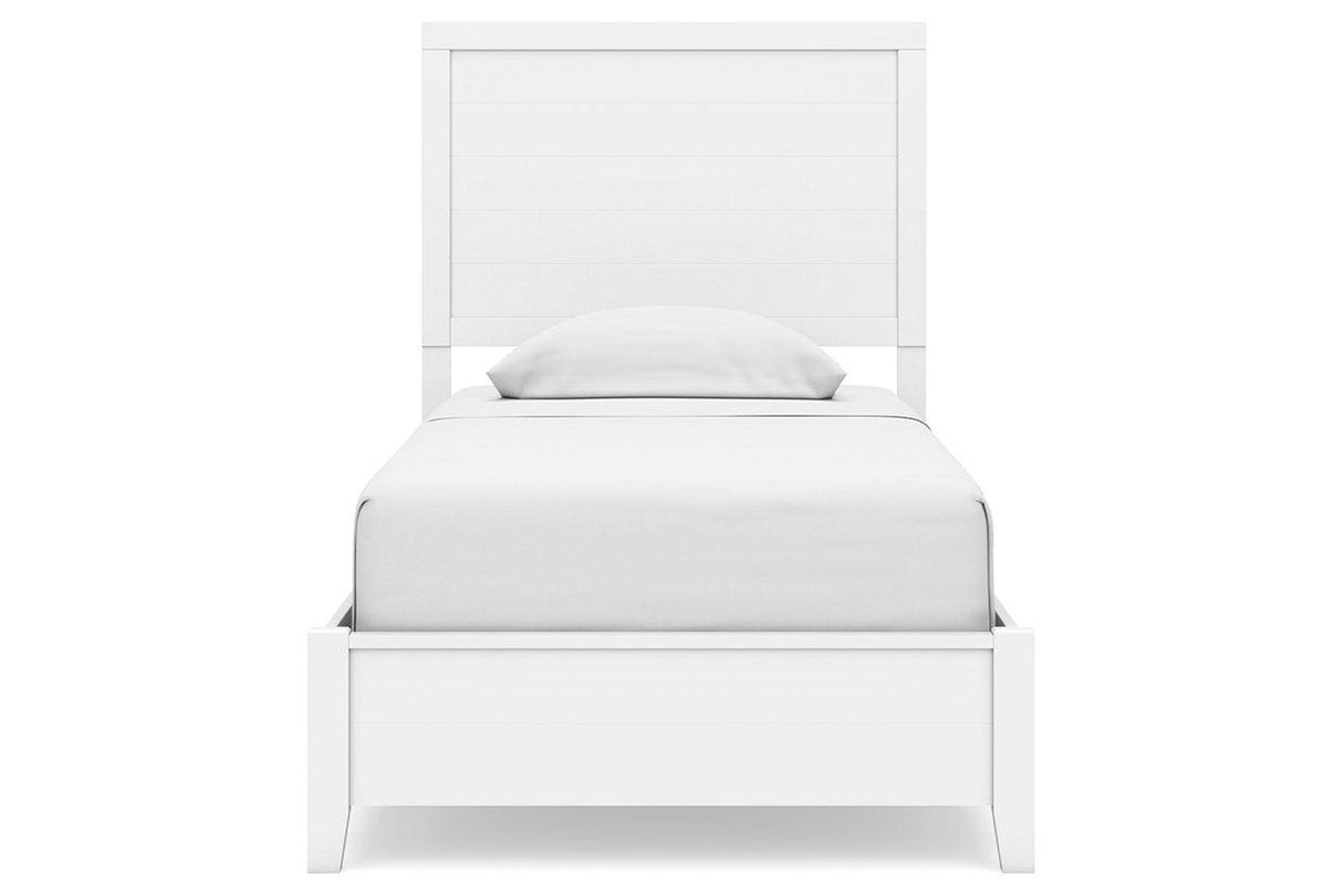 Binterglen White Twin Panel Bed by Ashley at Eve Furniture