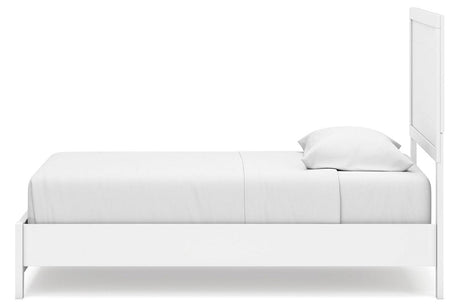 Binterglen White Twin Panel Bed by Ashley at Eve Furniture
