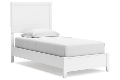 Binterglen White Twin Panel Bed by Ashley at Eve Furniture