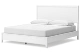 Binterglen White California King Panel Bed by Ashley at Eve Furniture