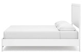 Binterglen White California King Panel Bed by Ashley at Eve Furniture