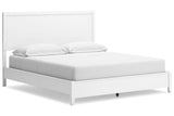 Binterglen White California King Panel Bed by Ashley at Eve Furniture