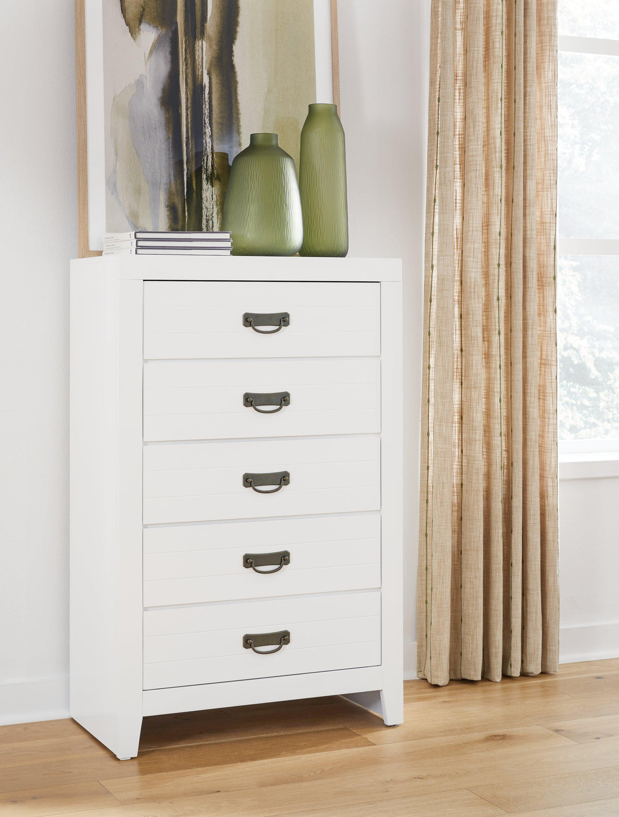 Binterglen White Chest of Drawers by Ashley at Eve Furniture