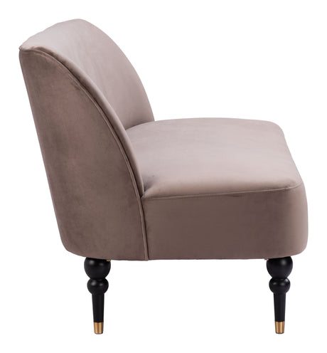 Bintulu Taupe Loveseat by Zuomod at Eve Furniture